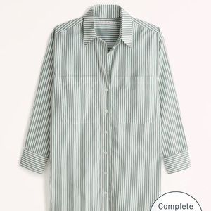 NWT Abercrombie & fitch poplin shirt dress size xs